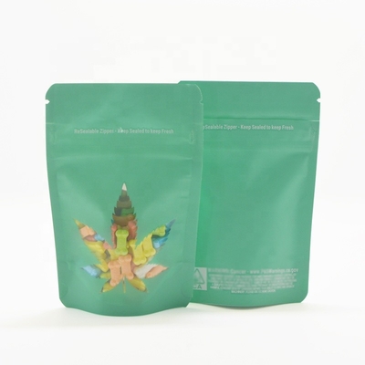 180 Micron Stand Up Zipper Pouch Window Shape Food Packaging Bag
