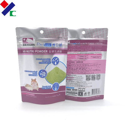 Moisture Proof Printed Mylar Dog Food Packaging Bag With 