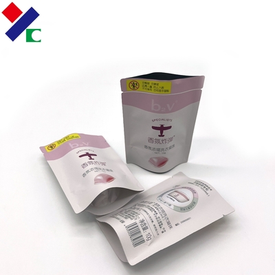 Custom Printing Glossy Aluminium Foil Zip Lock Pouches For Coffee Bean Biscuit