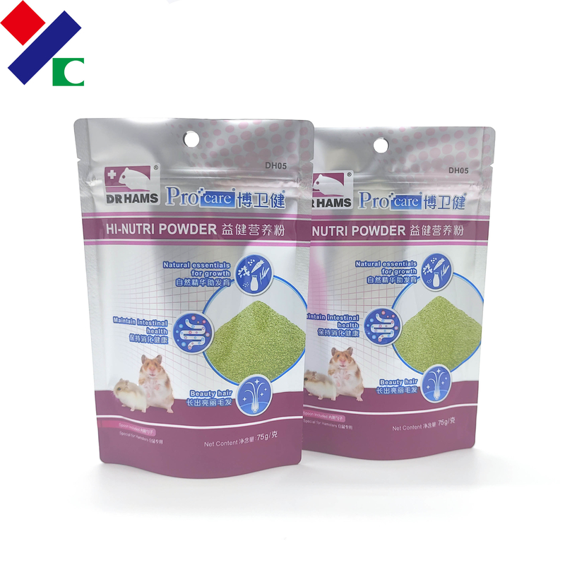 Moisture Proof Printed Mylar Dog Food Packaging Bag With 