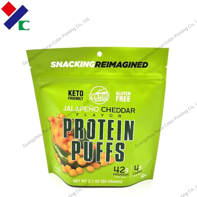 BRC Stnad Up Bao bì cho Puffs Protein Đồ ăn nhẹ Kẹo Xoài ngọt 50g